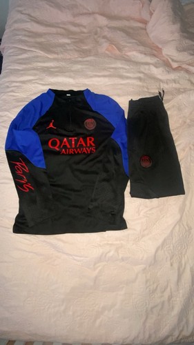 Psg tracksuit black - psg,