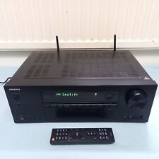 black 5.1 AV receiver ONKYO TX-NR474 4K HDCP2.2 Bluetooth internet Wi-Fi SPOTIFY