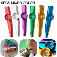 6x Metal Kazoo Harmonica