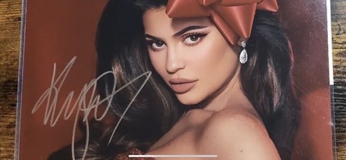 Kylie jenner signed picture - jenner,