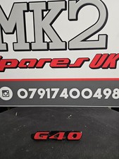 Vw  Volkswagen Polo Mk2f G40 Grill Badge Supercharged