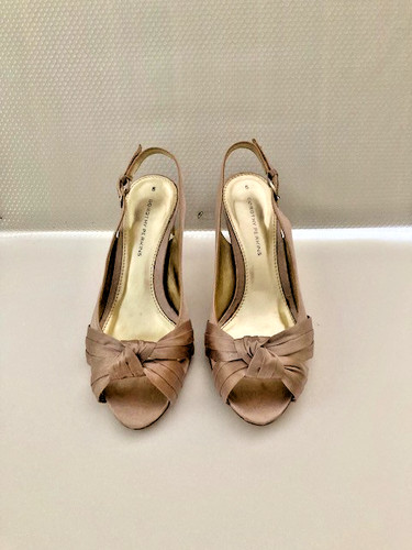 Pair satin slingback - ,, open