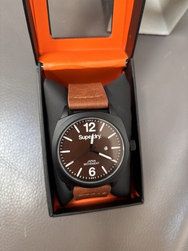 Superdry leather look strap - superdry,