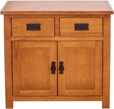 Rustic Oak Sideboard Cabinet 2