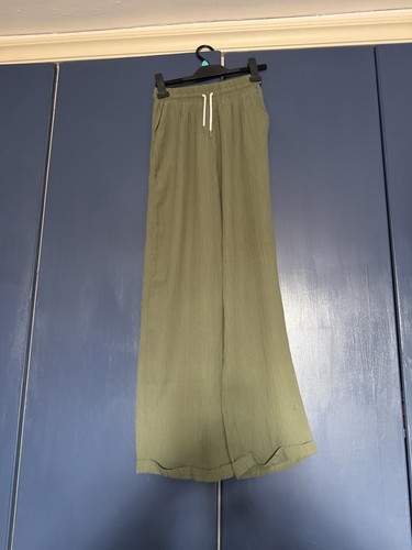 Women green crinkled - green,