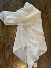 Jessica McClintock White Scarf