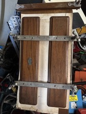 Trouser press vintage WATTS wood and iron 