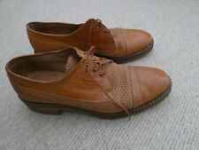 Guido Pasquali handmade in Italy - 1980's tan shoes - Vibram soles - size 43