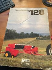 Massey Ferguson Brochure / Spec Sheet For MF 128 Pick-Up Baler 1980's