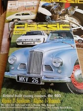 3 CLASSIC CAR MAGAZINES JAGUAR, BENTLEY, HEALEY 3000 RENAULT SUNBEAM