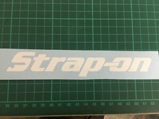 2x Strap on sticker tool box decal tools chest toolbox Garage funny, any colour.