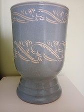 Pearsons of Chesterfield Sgraffito Planter 1950's Blue