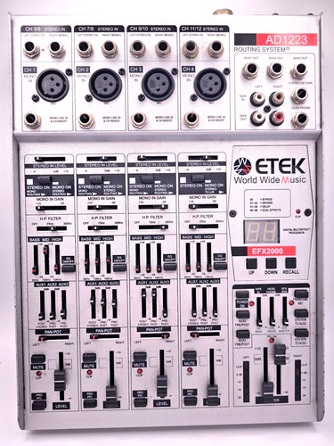 Etek ad1223 channel audio - 12,