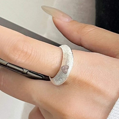 925 sterling silver topaz ring - silver,