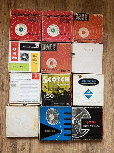 Boxed open reel - open, to