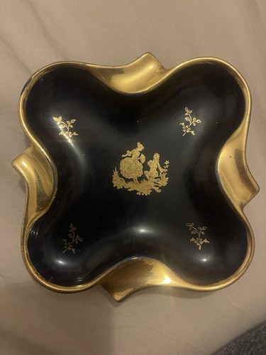 Vintage limoges cobalt blue - limoges,