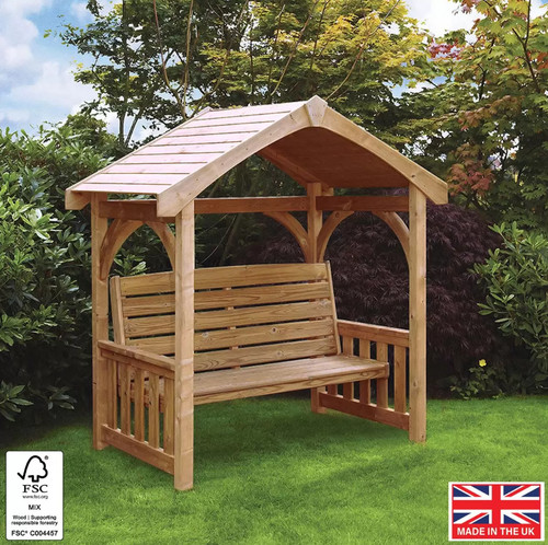 Garden arbour bench seat - bench,