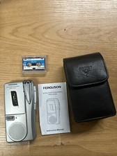 Ferguson FRG- VR100 MicroCassette Voice Recorder  Dictaphone SILVER With Case