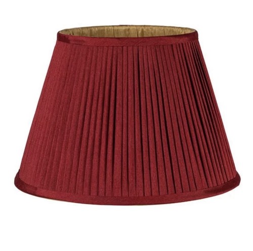 Burgundy and gold - gold, pleated