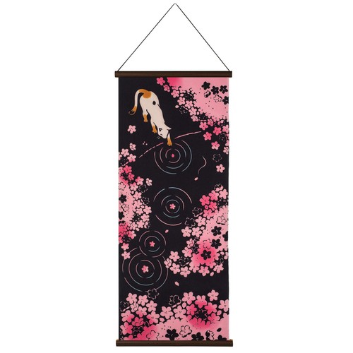 Cat hanami japanese wall - at,