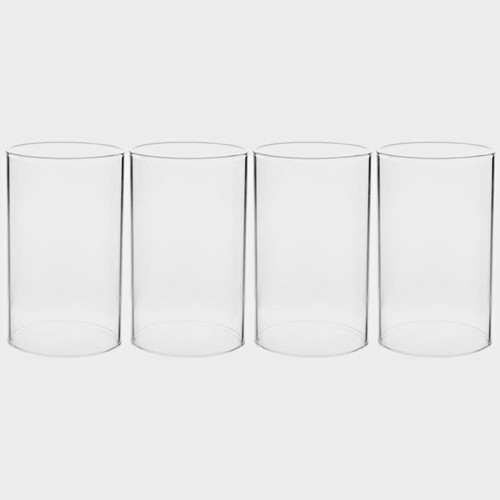 Clear glass cylinder candle - cylinder,