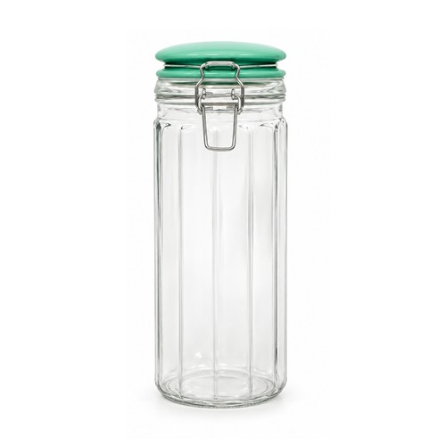 Glass storage jar - glass,