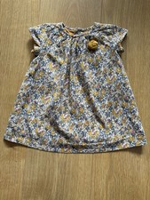 Zara Floral Liberty Claire Aude Print Brushed Cotton Dress Baby Girl 9-12 Months