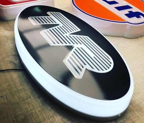 Tvr illuminated wall sign led - illuminated,