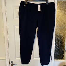 Lacoste Elasticized Waistband Piqué Fleece Tracksuit Bottoms XH8618 Size 7/XXL