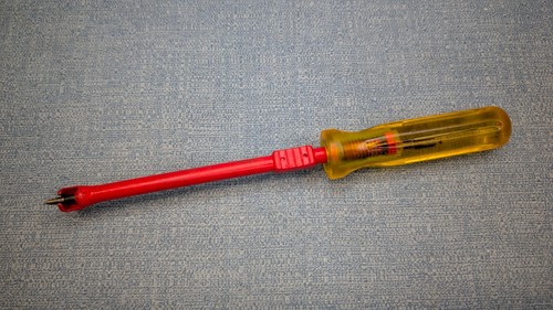 Vintage screw holding slotted - vintage,