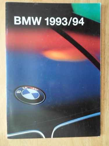 Bmw range 1993 1994 mkt - 1994,