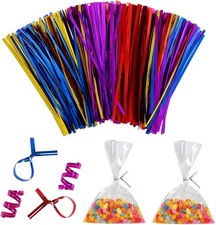 600 Metallic Twist Ties Pack Sandwich Food Freezer Sweet Cellophane Bag Wire Tie