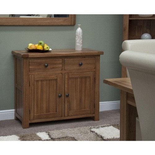 Solid oak small sideboard - solid,
