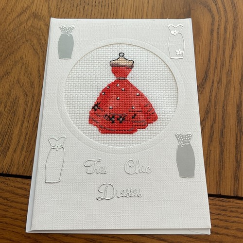 Handmade cross stitch card - handmade,