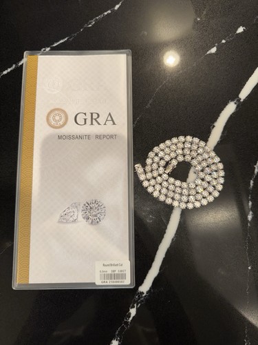 Moissanite tennis chain 6mm - |,