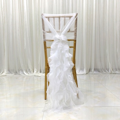 Chiffon hoods with ruffles - hoods,