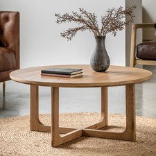 Round Oak Coffee Table –