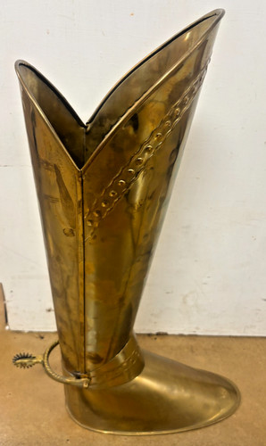 Vintage brass boot - vintage,