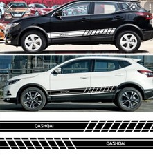 Nissan Qashqai Side Racing Stripes Decals Car Stickers Vinyl Graphics 