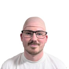 Bald Head Fancy Dress Halloween Costume Party Funny Flesh Colour Head