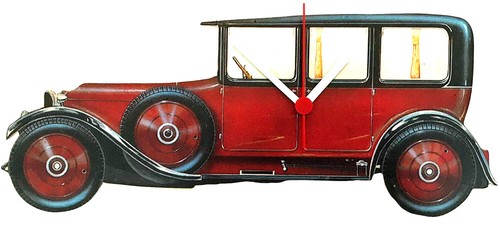 Vintage car clock - vintage, veteran