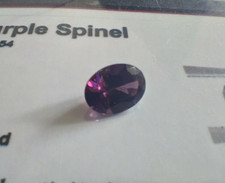 GENUINE 1.18ct Purple Spinel Loose Gemstone with COA