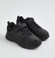 Minecraft Single Strap Black Boys School Shoes UK Size 13 EU Size 32