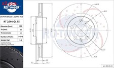 X2 PCS FRONT BRAKE DISC ROTOS