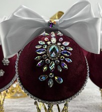 Luxury Handmade Christmas Ball’s Tree Decoration , Set Of 10, 8cm