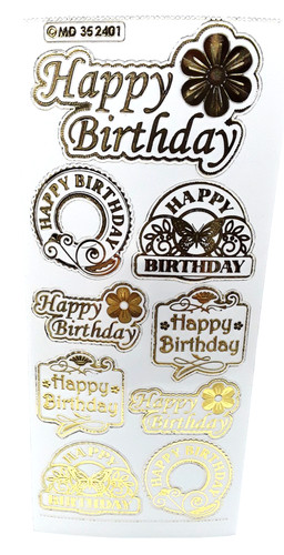 Peel off stickers - , 'happy