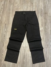 Mens Black Siteking Work Cargo Trousers - Brand New Without Tags - UK Size 32W