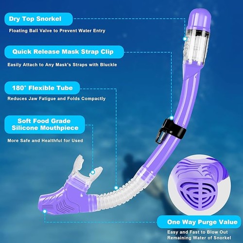 Zipoute snorkel dry top - snorkel,