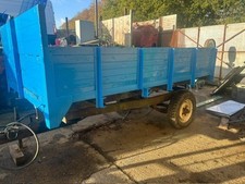 FARM TIPPING TRAILER 3-4 TON SINGLE AXLE HIGH HEADBOARD