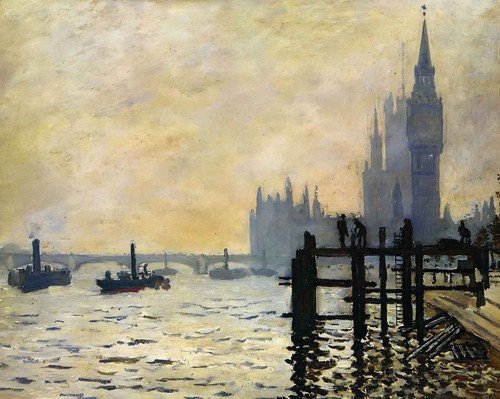 The thames below westminster - thames,